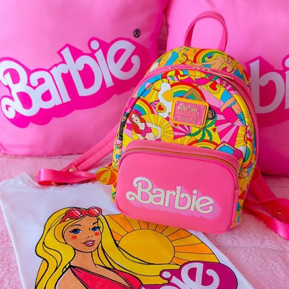 Loungefly × Barbie Fun In The Sun Mini Backpack Beach Theme Multicolor